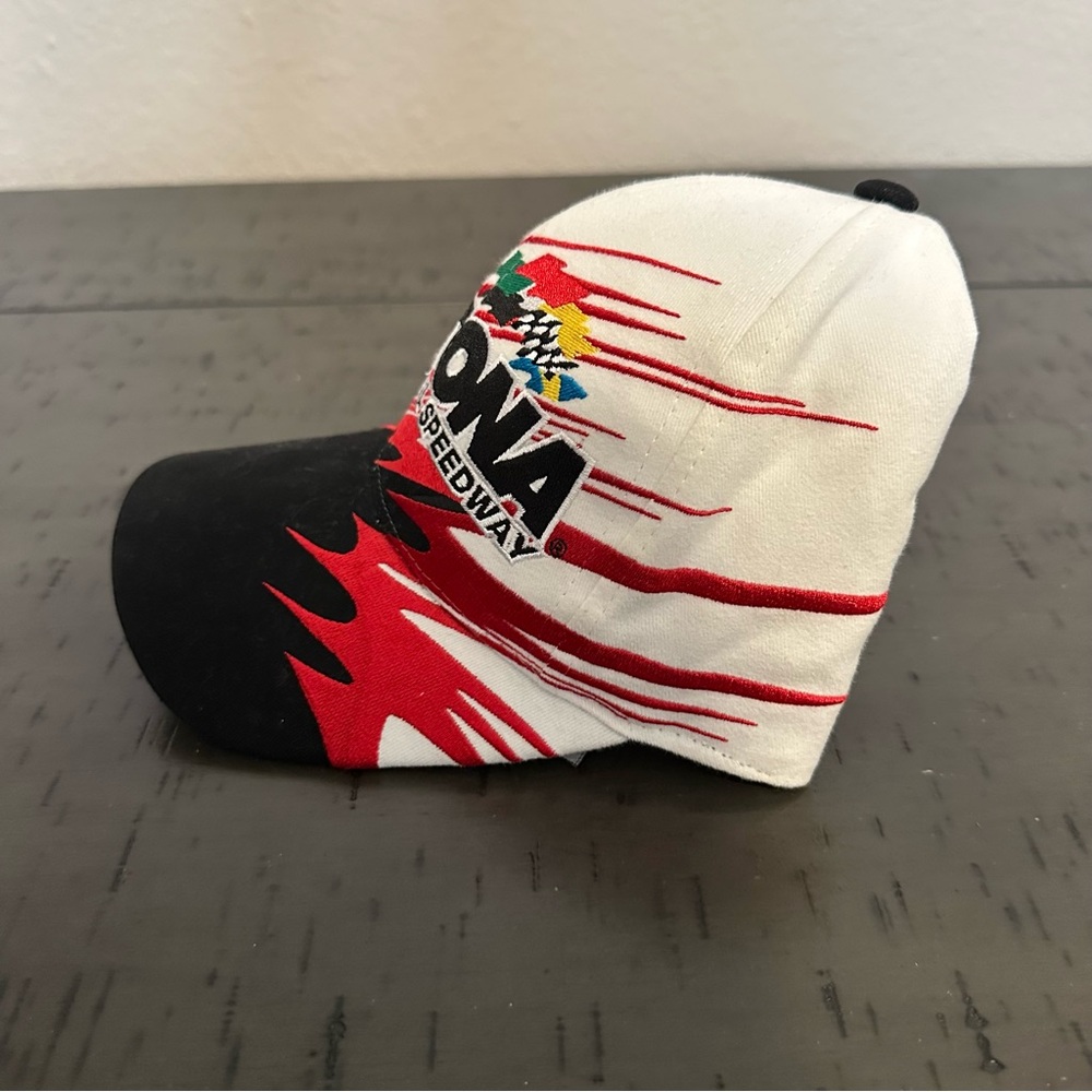 Vintage Daytona International Speedway Paint Splatter StrapBack Hat - Picture 2 of 5